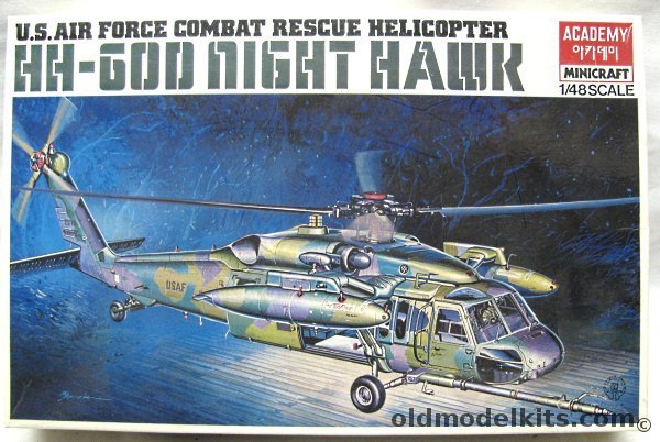 Academy 1/48 HH-60D Night Hawk - US Air Force Combat Rescue Helicopter, FA035 plastic model kit